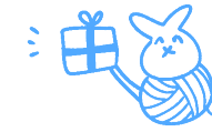 プレゼントを持ったにゃむにゃむのキャラクター